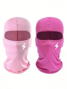 Musion 1 buah/2 buah Masker Wajah Hangat Motif Petir, Elastis Menutupi Seluruh Wajah, Pelindung Leher Tahan Angin dan Bernapas, Cocok untuk Pakaian Jalanan, Bersepeda, Olahraga Luar Ruangan - MultiWarna - View 9