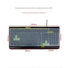 1PC Soft Silicone Keyboard Cover For Universal Desktop Computer Anti-Dust Keyboard Cover Case Transparent Clear Protecter Film - View 3
