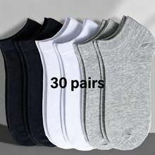 10/20/30/40 Pairs Random Color Women Short Socks, Suitable For All Seasons, Casual & Fashionable, Versatile & Practical - Multicolor - View 11