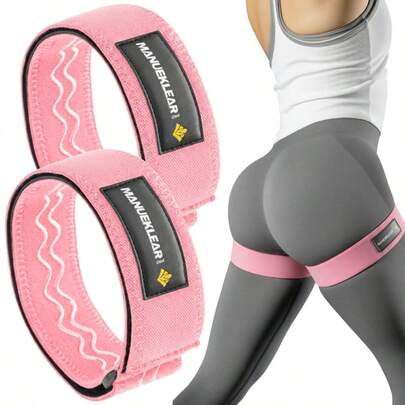  MANUEKLEAR Non-Slip Blood Flow Restriction Bands For Thighs, BFR Booty Bands For Women Glutes Leg, Adjustable Occlusion Thigh Bands For Workout Leg & Hip