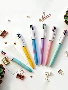 Bút bi nhiều màu in logo theo yêu cầu, bút quà tặng cao cấp 4 màu, bút bi rút tùy chỉnh, thích hợp để viết nhật ký, văn phòng, trường học, y tá, ghi chú | Các ngày lễ như Ngày của Mẹ, Sinh nhật, Ngày Nhà giáo, Giáng sinh, Halloween | Khen thưởng nhân viên văn phòng, đội nhóm | Đồ dùng học tập, vật dụng cần thiết cho năm học mới. - Nhiều màu - Xem 5