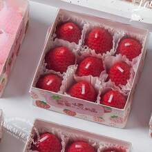9/6pcs Strawberry Scented Candles, Suitable For Photography Props, Indoor Fragrance Decor And Holiday Gifts, Help Relieve Stress And Relax, Applicable For Bathing, Yoga And Holiday Gifts, Christmas Decor, Christmas Gifts, Room Decor, Birthday, Graduation - Multiple Styles - View 10