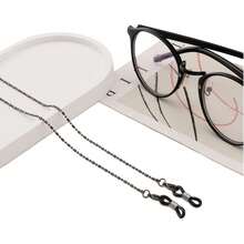 3pcs Glasses Chain And Sunglasses Chain For Men Women Lightweight Alloy Eyeglass Holder With Attachment For Glasses Anti-Slip Easy To Clean - Sky Blue & Sapphire Blue - View 3