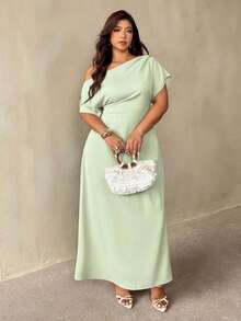 Auralis Vestido largo elegante de fiesta de cuello asimétrico y cintura ceñida en verde menta / Vestido fluido / Vestido elegante y sexy de oficina en verde menta / Vestido bohemio de uso diario en la playa / Vestido elegante para la oficina, atuendo sofisticado para banquete inspirado en sirena, vestido corto de un hombro con mangas cortas ajustado en verde menta /Falda larga / Vestido de fiesta / Temporada de bodas / Día de San Valentín / Fiesta / Ida y vuelta / Elegante romance / Atuendo de festival de música Vestido de talla grande para mujer Vestido de un hombro Vestido verde claro Vestidos de fiesta Vestido de invitada de boda para mujer Vestidos elegantes para mujer Vestido verde para mujer Vestido de talla grande para mujer Vestido Zanzea para mujer de talla grande - verde menta - Ver 8