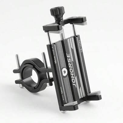 Aluminum Alloy Motorcycle Phone Holder, Bicycle/Handlebar Mounted Phone Holder, 360° Rotatable Universal Bicycle Phone Holder