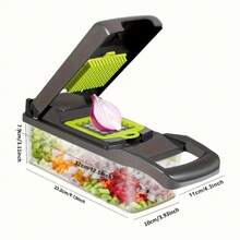 16 In 1 Vegetable Chopper Salad Fruit Mandolin Slicer Food Dicer Cutter Peeler - CZP123 - 查看 1