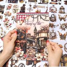 20Sheets Large Size Inspiration Sticker Book Waterproof Dual-Material Clock Butterfly Flower Washi PET Stickers Set For Scrapbooking Decoration - 20 Photos - View 10
