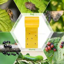 Cinta Adhesiva de Doble Cara para Control de Insectos, Alta Adhesión, Impermeable, para Árboles y Jardines, Control de Plagas en Exteriores - 5 rollos (10 m) - Ver 7