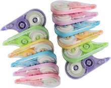 White Out Correction Tape With Dispenser,12-Count Pack,39.4ft, Easy Use Roller Applicator, Instant Dry, Fast, Clean And Tear-Resistant Tape ,Smooth Precise Corrections Tape For School,Office And Home - Rectangle - View 1