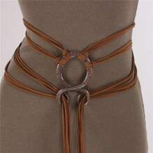 1pc Plus Size Knotted Rope Belt, Suitable For Women, Nordic Witch Waist Chain, Troll Diagonal Waist Belt, Shaman Pagan Viking Accessory, Renaissance Fair Boho Waist Rope - A - View 10