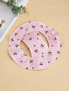 Cute Polyester Pink Cherry Pattern Windproof Sun Hat, Ear-Opening Design, Adjustable Anti-Slip, Suitable For Small Pet Dogs To Wear Outdoors All Year Round - Multicolor - View 6