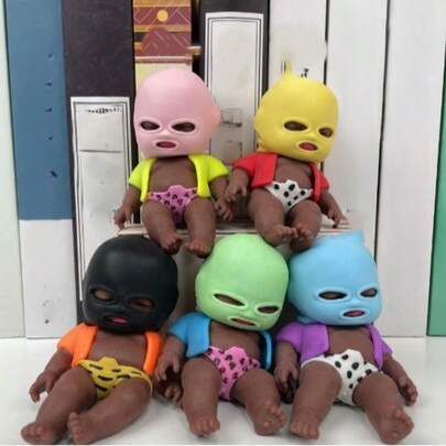 Muñeca bebé Squishy, juguete antiestrés de rebote lento de silicona para alivio de la ansiedad