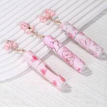 1pc New Accessory + 5ML Cartoon Strawberry Bow Printed Perfume Bottle, Portable Travel Refillable - Multicolor - View 1