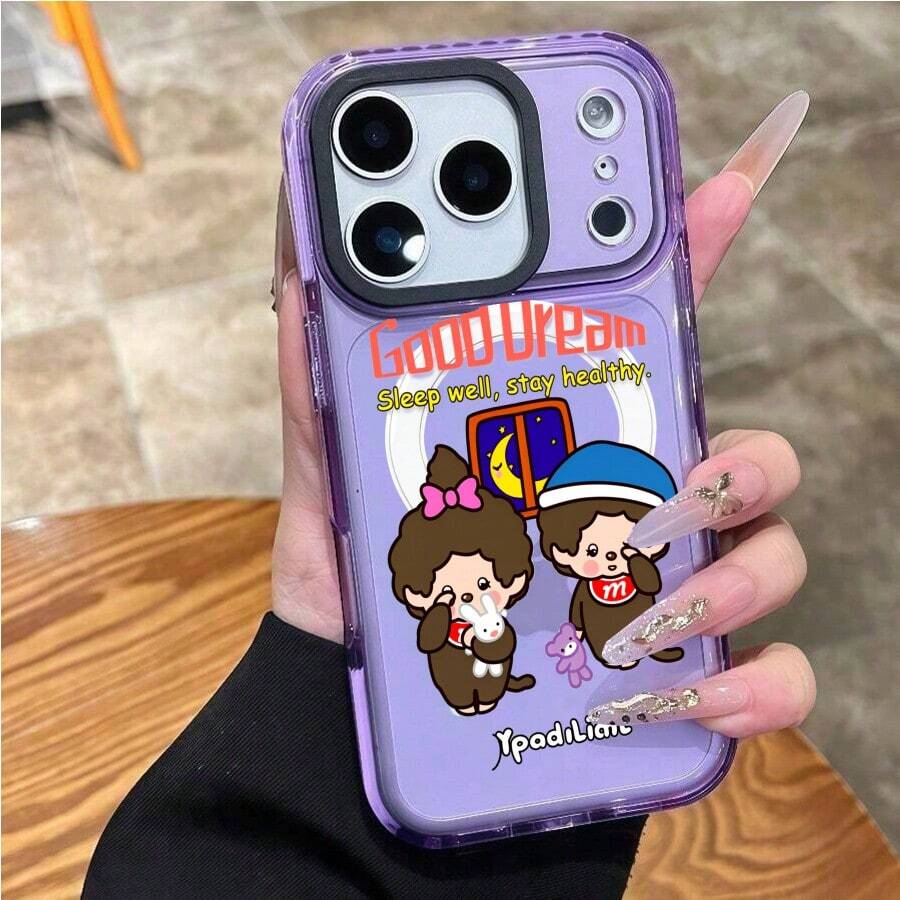 Basic Phone Cases - สีม่วงโปร่งแสง - ดู 1
