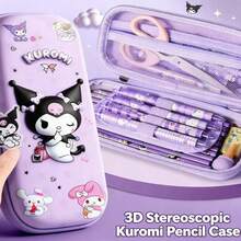 3D Cartoon Large Capacity Stationery Bag Pencil Case - A - View 5