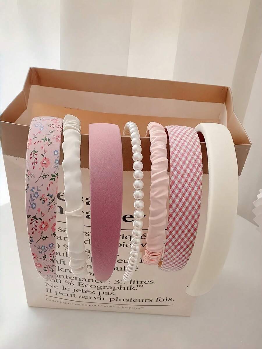 Bộ 7/5 phụ kiện tóc nữ, gồm băng đô, kẹp tóc, dây buộc tóc, phụ kiện đội đầu đa năng mùa hè, phụ kiện trang trí, thích hợp cho lễ hội và tiệc tùng. - Nhiều màu - Xem 1