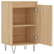 Aparador madera de ingeniería roble Sonoma 40x35x70 cm - Gris - Ver 4