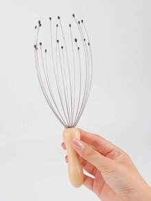 Bộ 1/2 dụng cụ mát-xa da đầu, cầm tay với tám đầu và dụng cụ mát-xa hình móng vuốt, dùng để thư giãn và kích thích tóc, giúp giảm căng thẳng hàng ngày. - Nhiều màu - Xem 6