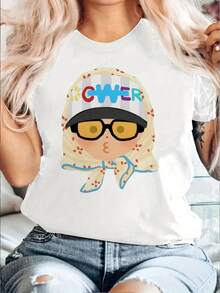 Women T-Shirts - White - View 6