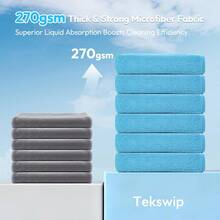 Microfiber Cleaning Cloth 12 Pa, 12x12 Inch Reusable Kitch Towels, Lint Free Streak Free Super Absorbt Soft Cleaning Rags For House, Window, Glass, Assorted Colors Variant 3 - 混合色 - 12 件裝 - 查看 2