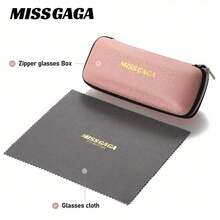Unisex Casual Elegant Full-Rim Glasses Large Frame Polarized Glasses - 紅色的 - 查看 10