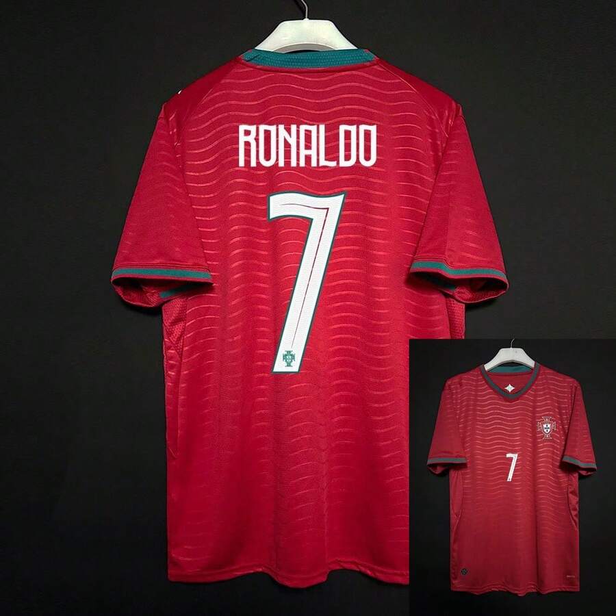 2026 World Cup Portugal Home Jersey, Red Wave, Breathable Quick-Dry Fan Shirt - Số 9 - Xem 1