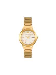 Women's Bracelet Watch Ladies Quartz Wristwatches for Women Rose Gold Steel with Swarovski Crytals Ladies Watch - 金色 - 查看 1
