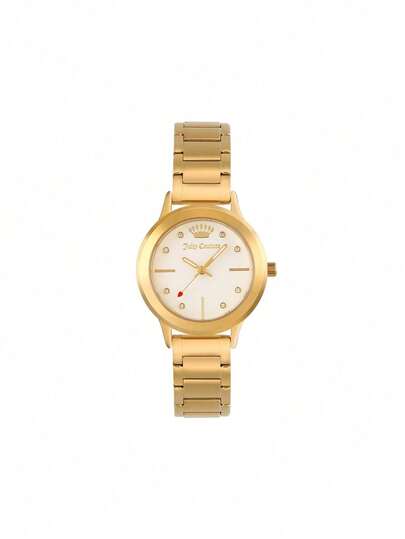 Juicy Couture Women's Bracelet Watch Ladies Quartz Wristwatches for Women Rose Gold Steel with Swarovski Crytals Ladies Watch