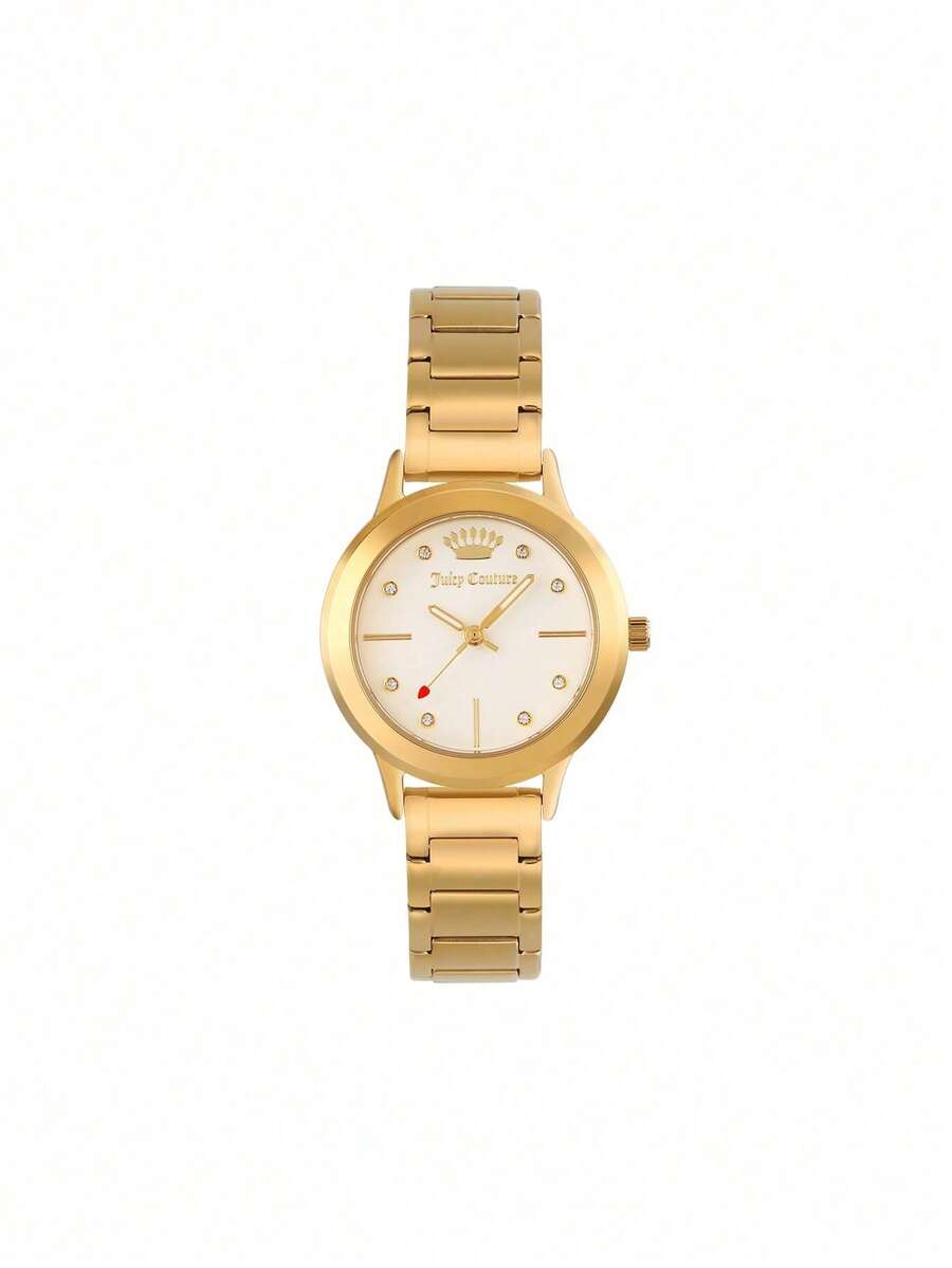 Women's Bracelet Watch Ladies Quartz Wristwatches for Women Rose Gold Steel with Swarovski Crytals Ladies Watch - 金色 - 查看 1