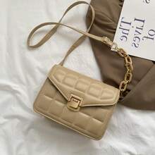 2026 Spring Solid Color Rhombus Chain Small Square Bag, Fashion Crossbody Shoulder Bag, Shoulder Bag, Rhombus Chain Small Square Bag For Women - Multicolor - View 6