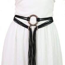 1pc Plus Size Knotted Rope Belt, Suitable For Women, Nordic Witch Waist Chain, Troll Diagonal Waist Belt, Shaman Pagan Viking Accessory, Renaissance Fair Boho Waist Rope - A - View 6