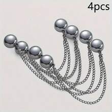 4pcs Fashion Magnetic Shirt & Pant Hem Clips - No Sewing Required, Detachable Pant Leg Adjusters For Women, Perfect Fit Magnetic Shirt Buttons, Magic Pant Leg Fixers, Adjustable Waist Closure Clips - Multicolor - View 13