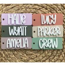 Personalized Acrylic Name Keychain, Customized Acrylic Name Tag For Bags, Lunchbox, Diaper Bag, Vintage Style Name Customization, Cute Gift Accessories - C-name Iron Ring Keychain - View 8