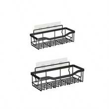 Bộ kệ đựng đồ dùng nhà tắm 5 món bằng thép không gỉ, lắp đặt không cần khoan, kệ đựng xà phòng gắn tường tiết kiệm không gian cho phòng tắm và nhà bếp, dễ dàng lắp ráp. - Nhiều màu - Xem 14