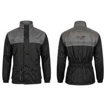 Grey Waterproof Motorcycle Kit + Gloves | Rain Protection And Improved Control - Blue - View 5