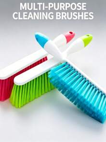 1pc Multi-Color Handheld Soft Bristle Duster Brush, Non-Slip Handle Portable Cleaning Brush, Suitable For Bedding, Sofa, Clothes, Carpet, Furniture And Indoor Cleaning - Candy-colored Cleaning Brush - View 6