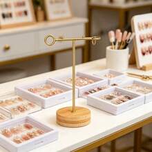 1pc Metal Nail Polish Color Display Rack, Iron Nail Polish Color Sample Holder, Acrylic Nail Practice Palette Storage Rack, Suitable For Nail Salons And Home Use - Multicolor - View 12