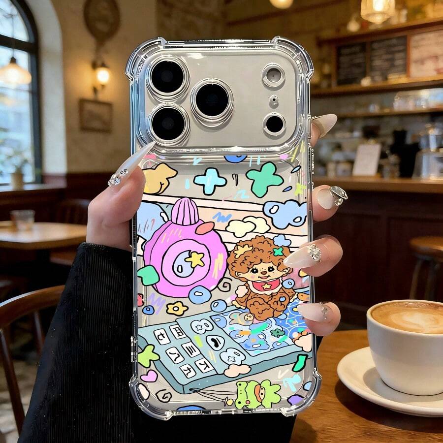 スマホケース クリアTPU 高透過 エアクッションケース 四隅耐衝撃 シンプルおしゃれ 柔らかTPU 全面保護 耐衝撃 傷防止 カメラレンズ保護 17pro Max/17pro/17/11/12/13/14/15/15Pro/15PluS/15Pro Max/16/16Pro/16PluS/16Pro Max/MIN/X/XR 対応 インスタ映え 大人上品 プレゼント - 透明 - チェックする 1