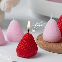 9/6pcs Strawberry Scented Candles, Suitable For Photography Props, Indoor Fragrance Decor And Holiday Gifts, Help Relieve Stress And Relax, Applicable For Bathing, Yoga And Holiday Gifts, Christmas Decor, Christmas Gifts, Room Decor, Birthday, Graduation - Multiple Styles - View 11