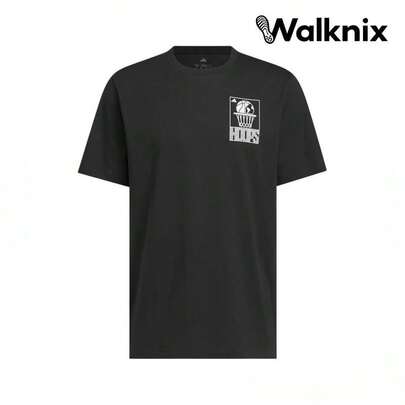 Adidas Hoops Crew Neck Logo Short Sleeve T-Shirt Tops Men