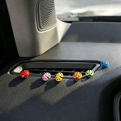 6 con bọ rùa mini dễ thương trang trí tiểu cảnh, dùng làm vật trang trí nội thất xe hơi, phụ kiện trang trí DIY.