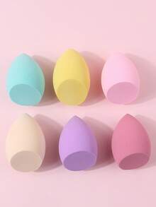 6pcs Multi-Color Beauty Sponges, Makeup Blending Tools For All Skin Types - Multicolor - View 4