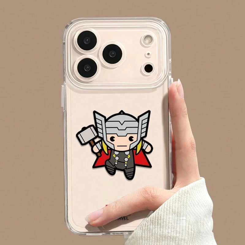 Ốp điện thoại Marvel Spider-Man thiết kế riêng, sáng tạo dành cho nam giới, tương thích với iPhone 17, 17 Pro, Air, 16 Pro Max, 15 Plus, 14, 13, 17, 15 Pro, 12 Pro, 11, 16 Plus. Trong suốt, chống rơi vỡ, chống trầy xước, tương thích với Apple. - Trong sáng - Xem 1