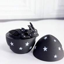 3D打印可爱星空龙+龙蛋模型塑料玩具摆件桌面装饰雕塑礼品 - 彩色 - 查看 7