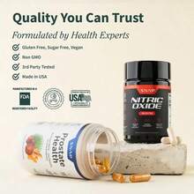 Ultimate Men's Health Bundle - SnapSupplements -Nitric Oxide Booster 60ct +Prostate Health Bundle -Natural Supplement Capsules-Support Blood Circulation & ProstateHealth - Natural - 查看 8