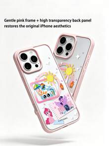 MY LITTLE PONY Ốp lưng điện thoại sạc không dây từ tính chính hãng, tương thích với GALAXY S23, GALAXY S24, GALAXY S25, Apple iPhone 17, 17 Air, 17 Pro, 17 Pro Max, 11, 12, 13, 14, 15, 16 Pro, 16 Pro Max, 14 Plus, 15 Plus, 16 Plus, 15 Pro Max, 16 Pro, 16 Pro Max, XR, XS Max, X - Hồng - Xem 3