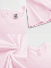 Tropicoqueta OutfitsFort Worth, Texas East. 1849 Cowboy Horse Desert Landscape Graphic T-Shirt - Casual Crew Neck Cotton Tees, Summer Breathable, Per - 嬰兒粉 4 - 查看 3