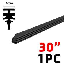 1PC 橡胶条替换零件 汽车挡风玻璃雨刮器橡胶条 14"16"17"18"19"20"21"22"24"26"28"30"32" 通用无骨雨刮器橡胶补充条 耐用汽车挡风玻璃更换配件。 - 1PC - 查看 17