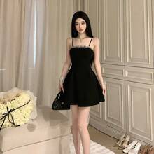 Women Short Dresses - Black - View 1