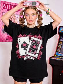 Women T-Shirts - 黑色 - 查看 3
